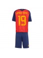 Otroški Nogometna dresi replika Španija Lamine Yamal #19 Domači SP 2026 Kratek rokav (+ hlače)